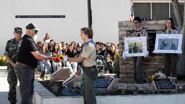 The early Veterans Day remembrance was started by an El Dorado student more than a decade ago.